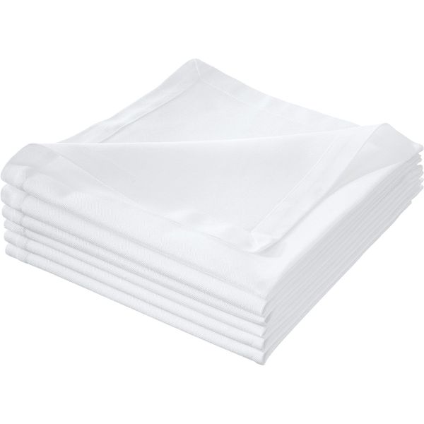 Erwin Müller Napkin Pack of 6 Cotton White Size 40 x 40 cm