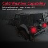 Wellmax 2PC 12V Universal LED Trailer Tail Lights with 38 Red, White LEDs - Stop, Turn, Tail, Backup & Signal Lights