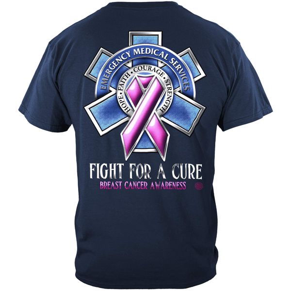 Erazor Bits EMS T-Shirt Race for A Cure Medium Navy