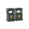 Lemax - Green Trash Can - Set Of 2