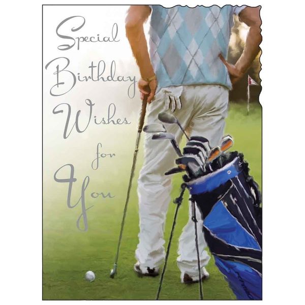 Golf Happy Birthday Card (JJ1665)