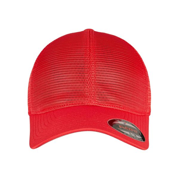 Flexfit Unisex 360 OMNIMESH Cap Baseballkappe, red, S/M