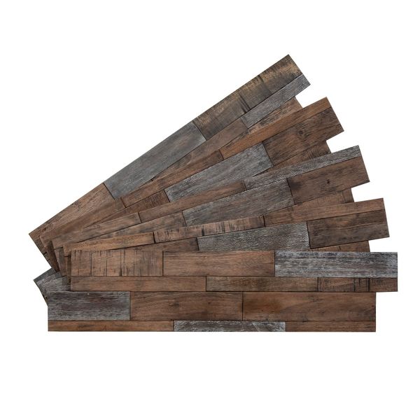 Rustic Grove Wood Panels (Blended Brown)