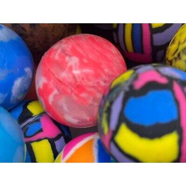 10Pcs Bouncing Bouncy Balls Bulk Set Outdoor Colorful Mixed Kids Rubber Balls