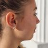 Philip Jones Sterling Silver Heart Link Earrings