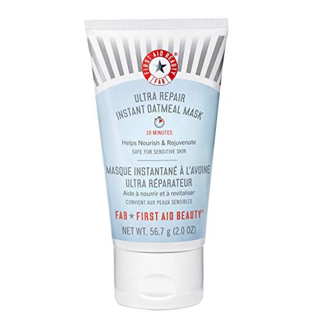 First Aid Beauty Ultra Repair Instant Oatmeal Mask – Hydrating Mask to Help Calm and Soothe Skin – 2 oz.