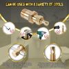 Upgraded Compression Ring Removal Tool Not Damage Copper Pipes/Brass Nuts Ferrule Puller for NPT 1/2” 3/4” Pipe Olive Puller Removal Tool Anti-Rust Ferrule Removal Tool Compression Sleeve Puller