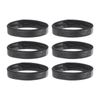 uxcell 6 Pcs PU Leather Loops Replacement Retaining Ring Keeper for 22mm Width Watch Band, Black