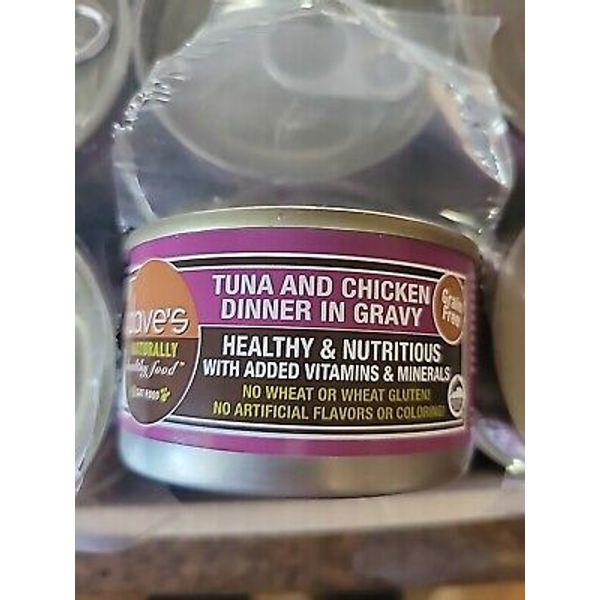 Daves Pet Tuna Chicken Gravy Grain  Free 24/3 Oz Cans Free Shipping Ex 8/25