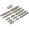 Bergen 14pc 1/2" DR Ribe Socket Bit Set M5-M14, Polydrive, Length 30-75mm B1168