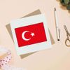 'Turkey Flag' Blank Greeting Card (GC00004189)