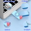TEWENE USB Flash Memory, 4GB 10 Pack 5 Color Rotating Flash Drive, USB Flash Memory, USB2.0 Compact with Strap