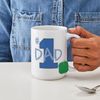 CafePress #1 DAD Large Mug 15 oz (444 ml) Ceramic Coffee Mug