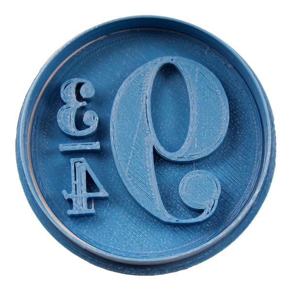 Cuticuter 9 und 3/4 Ausstecher, blau