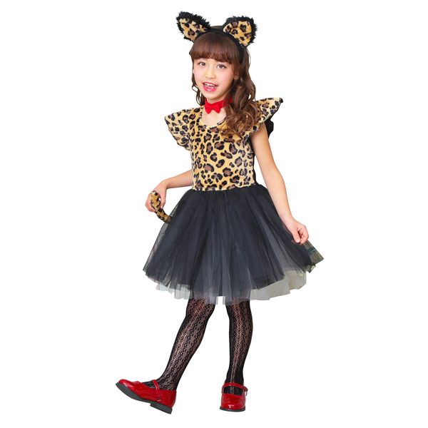 Party City Petite Kids Leopard Dress, Size 11 to 12 years old (140)