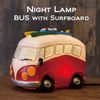 [American Goods] LED Night Lamp BUS with Surfboard