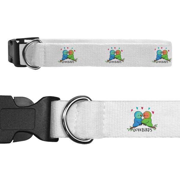 Small 'Lovebirds Hugging' Dog Collar (PR00062139)