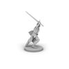 Human Male PAladin Charging Tabletop DND Gaming Miniature