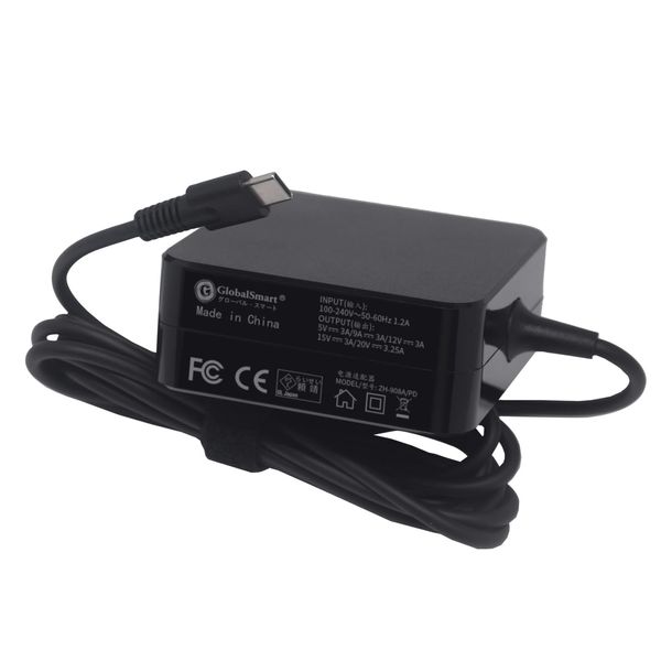 Fujitsu FMV-ACC02A ADLX65YSCC2F 20V 3.25A 65W Replacement Charger FMVC90F3K FMVC75F3G CH90/F3 FPCAC316 AC Adapter Type-C [Fast Charging] Power Adapter with 4.7 ft (1.2 m) Power Cable