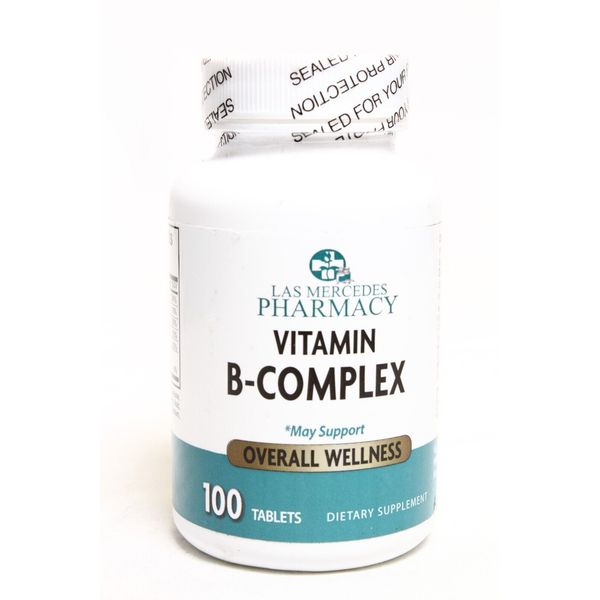 LAS MERCEDES - VITAMIN B-COMPLEX B12, B6 Overall Wellness 100-TABLETS