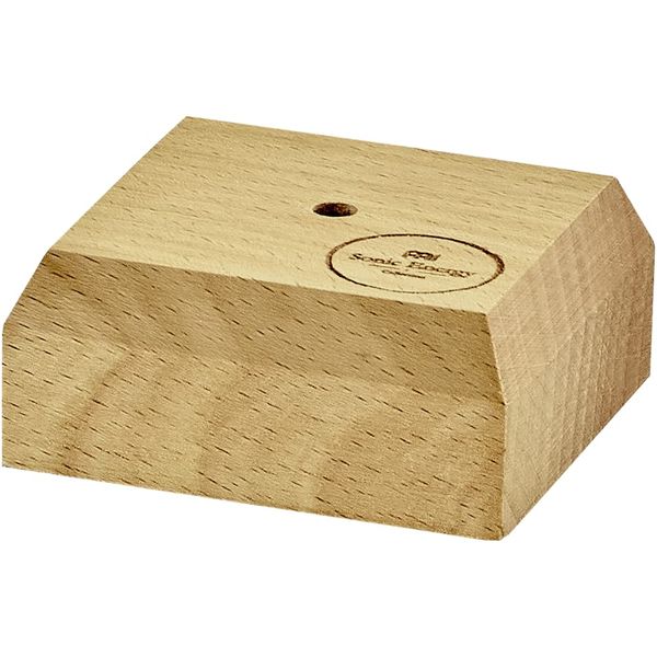 Sonic Energy Tuning Fork Holder – Holz Halterung für 1 Meinl Stimmgabel der TF-Serie – Buchenholz – inkl. Logo (TF-HOLDER-1)