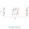 Trimits Embroidery Kit - Table Runner - Includes Printed Fabric, Threads, Needle & Instructions, 40 x 100cm, Toadstools