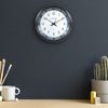 404-54667 La Crosse Technology 10" Metal Frame Atomic Analog Wall Clock