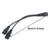 UPS Server C14 to 2 x C13 Y Splitter Adapter Extension Power Cable Cord,1ft/30cm