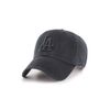 '47 Brand Strapback Cap - Clean UP LA Dodgers Black Washed