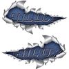 Small Size Hilux Metal Rip Open Sticker