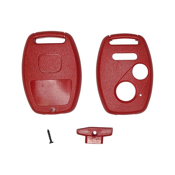 Red Shell Replacement Kit for Honda Remote Key Repair Use Your Blade 3 Buttons