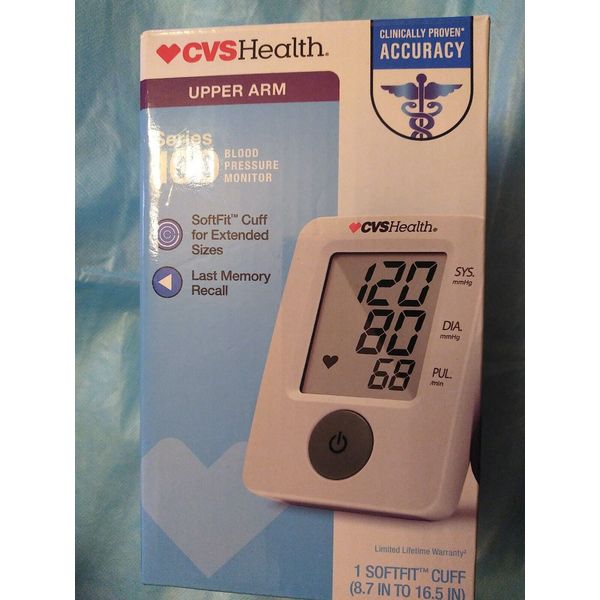 CVS Health blood pressure monitor upper arm Series 100 NEW.