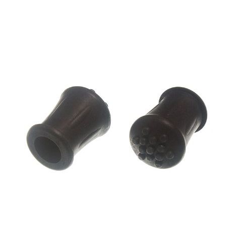 500 X Black Rubber Walking Stick Crutch Frame Ferrules - 1/2 Inch (12mm) ID