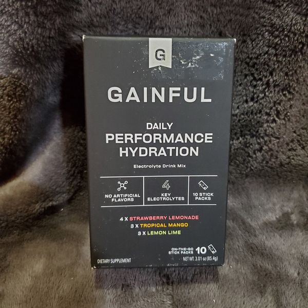 Gainful Powder Drink Mix 10 on the Go Packs Strawberry Lemonade Mango Lemon Lime