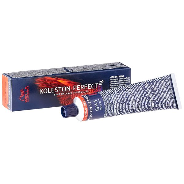 Koleston Perfect me+ Vibrant Reds 8/43 60 ml, 8/43 hellblond Kupfer-Gold