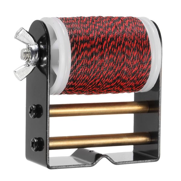 PATIKIL Archery Bowstring Serving Thread Jig 131 Yard/120 Meter Diameter 0.02"/0.4mm Bowstring Thread Peep Sight Knock Compound Recurve Bows Red/Black
