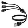 BoxWave Cable Compatible with Eyoyo YS008 Digital Magnifier - MultiCharge MicroUSB Cable, Multiple Charging Cable Micro USB Cable - Black