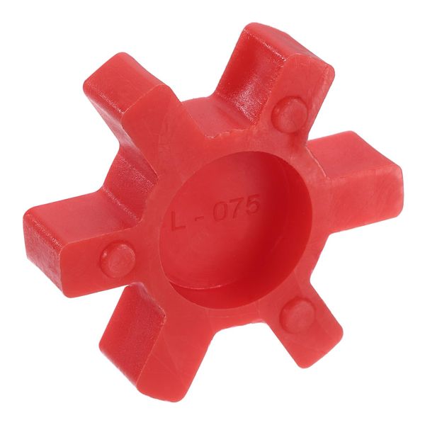 sourcing map 1pc L075 Jaw Coupling Insert, Urethane Flexible Solid Type Jaw Coupling Center Insert for L Jaw Coupling L-Jaw Coupler Set, Red