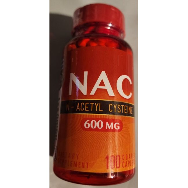 N-Acetyl Cysteine (NAC) 600 mg 100 Caps Converted by Body to Glutathione NON GMO