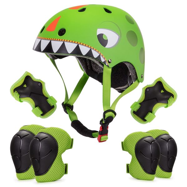 Kinderhelm 2 3 4 5 Jahre Jungen Mädchen, Kinder Fahrradhelm Verstellbar Kinderhelm mit Schoner Set 50-54 cm für Skateboard Klettern Skaterhelm Scooter Laufrad mit CE-Zertifizierung, Geschenk Kinder