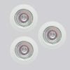LITECRAFT Recessed Downlights GU5.3 Fixed Spotlight in White - 3 Pack Clearance