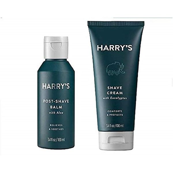 Set of 2: HARRY'S Men's Shave Cream 96.4 g 3.4 oz - Post Shave Balm - 96.4 g 3.4 oz