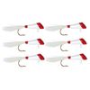 Shad Darts - 3 or 6 Pack (Multiple Colors/Weights) (Red/White - 6 Pack (1/8 oz))