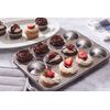 Fox Run Muffin and Cupcake Pan, 12 Standard Cup, Stainless Steel