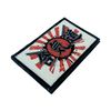 Crossed Samurai Swords Akido Embroidered Airsoft Paintball Cosplay Patch