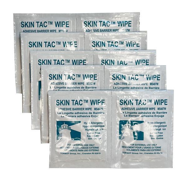 Skin-Tac Adhesive Barrier Wipes - 10 Pack