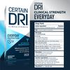 Certain Dri Everyday Strength Clinical Antiperspirant – 72HR Sweat Protection for Hyperhidrosis, Doctor Recommended – Travel-Friendly, Fresh Scent, (2.6 oz)