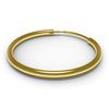 9K Solid Yellow Gold 1/2" (12MM) Diameter Segment Hoop Nose Ring Tragus Helix Piercing