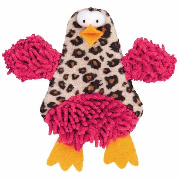 Savvy Tabby Crinkle Chick Cat Toys, Pink, 5"