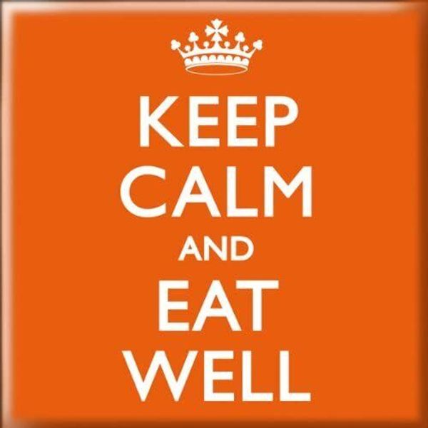 Keep Calm & Eat Well Fridge Magnet